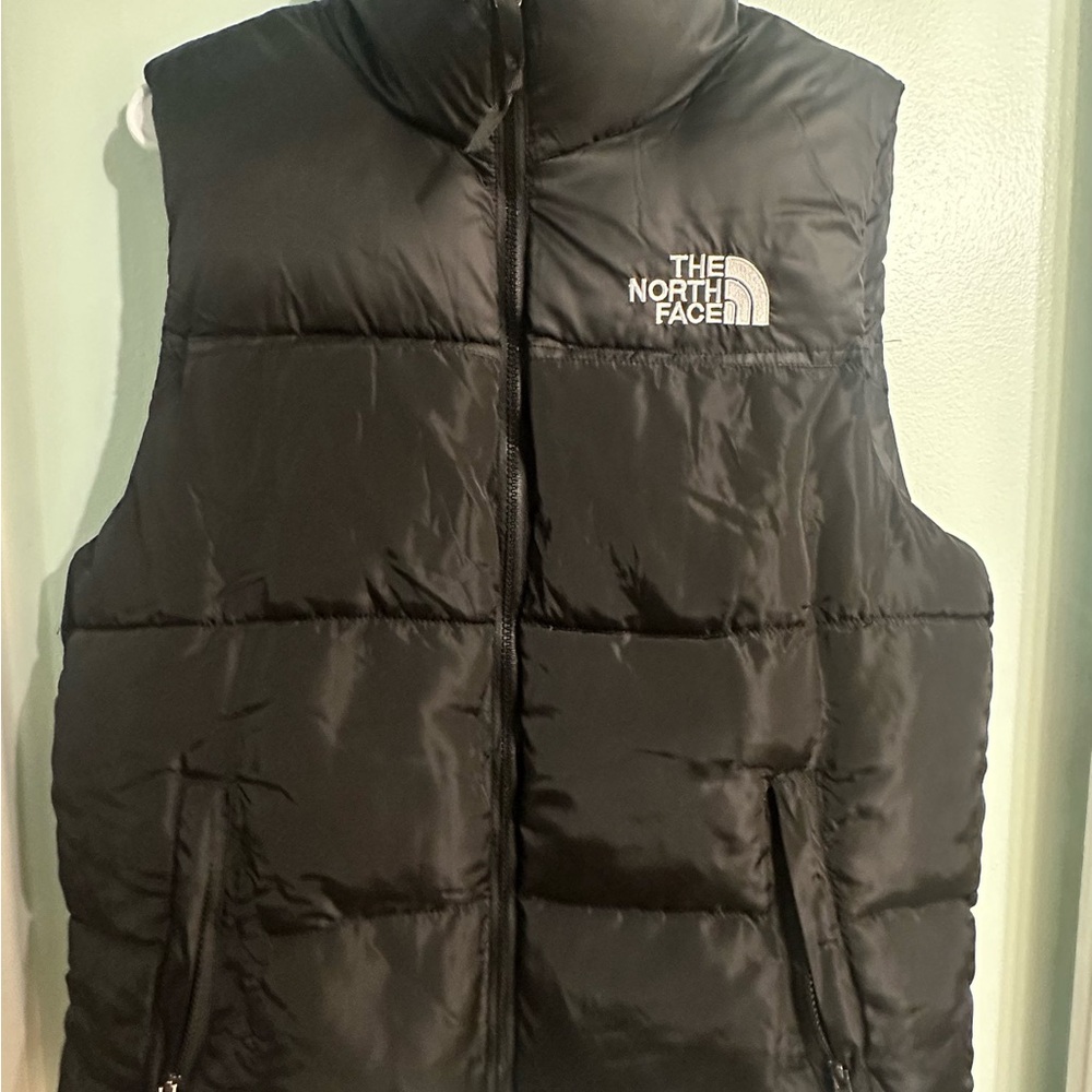 North Face Black Puffer Down Vest 700